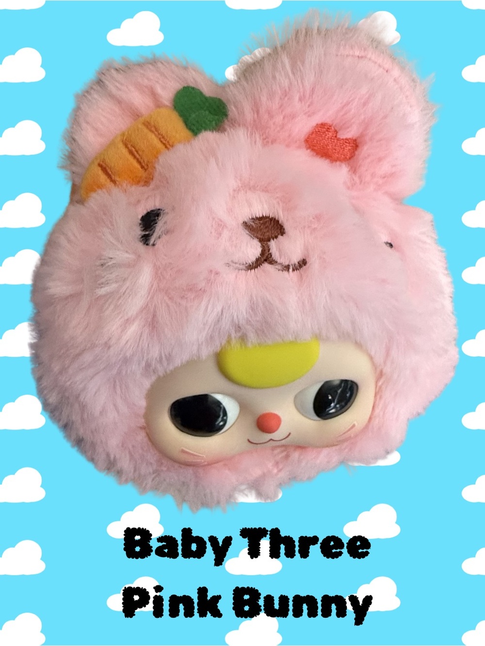 Baby Three First Gen Pink Bunny  Blind Box Confirmed Open